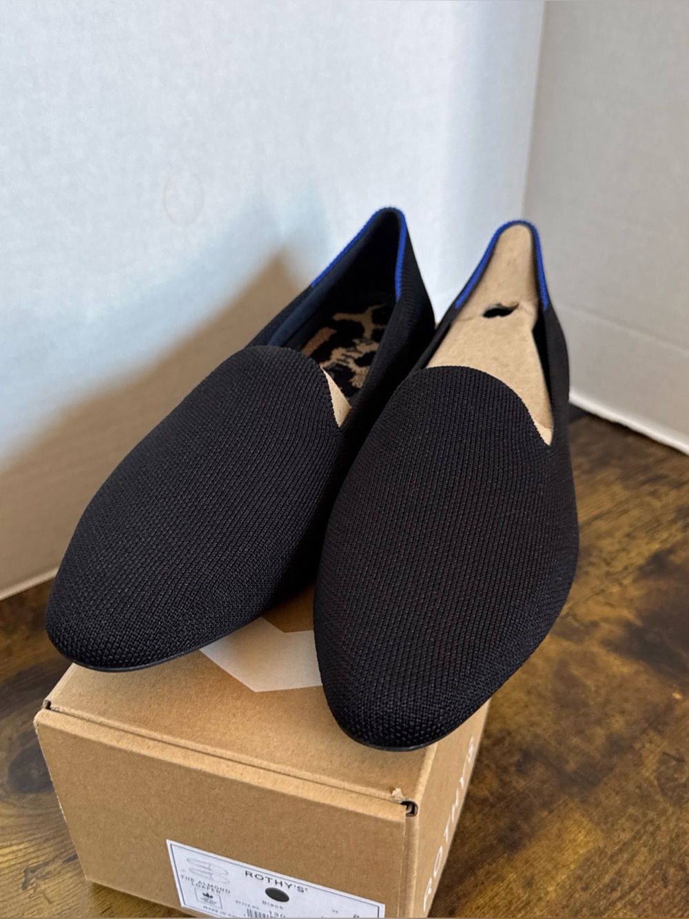 Rothy’s Women’s The Almond Loafer Black Size 8 NEW Style 130-001